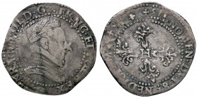 ESTERE - FRANCIA - Carlo X (1589-1596) - Mezzo franco 1591 Dup. 1160 (AG g. 6,6)A nome di Enrico III - Lega Cattolica
meglio di MB