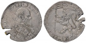 ZECCHE ITALIANE - BOLOGNA - Pio V (1566-1572) - Bianco - Busto a d. /R Leone vessillifero a s. CNI 10; Munt. 49 (AG g. 4,77) Imperfezione di conio
qB...