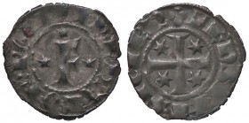 ZECCHE ITALIANE - BRINDISI - Federico II (1197-1250) - Denaro (1249) - F con tre stellette /R Croce con 4 stellette Spahr 148; MIR 298 NC (MI g. 0,71)...