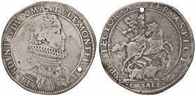 ZECCHE ITALIANE - CASALE - Ferdinando Gonzaga (1612-1626) - Ducatone 1617 - Busto in armatura a d. /R San Giorgio a cavallo a d. trafigge il drago CNI...