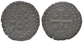 ZECCHE ITALIANE - CASALE - Ferdinando Gonzaga (1612-1626) - Grosso - Legenda in cartella /R Grande croce con croci nei quarti CNI 74/80; MIR 338 (MI g...
