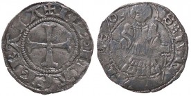 ZECCHE ITALIANE - MACERATA - Monetazione autonoma (1392-1447) - Grosso - Croce patente /R Il Santo nimbato stante di fronte CNI 1/20; Biaggi 1094 NC (...