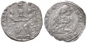 ZECCHE ITALIANE - MANTOVA - Ferdinando Gonzaga (1612-1626) - Parpagliola - Due angeli che sorreggono la Pisside /R Busto frontale della Madonna col Ba...