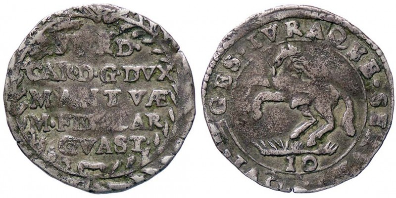 ZECCHE ITALIANE - MANTOVA - Ferdinando Carlo Gonzaga-Nevers (1669-1707) - Mezza ...