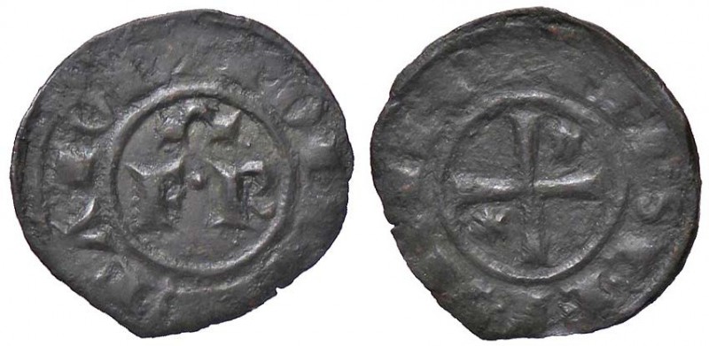 ZECCHE ITALIANE - MESSINA - Federico II (1197-1250) - Denaro (1248) - Nel campo ...