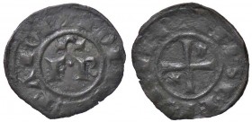 ZECCHE ITALIANE - MESSINA - Federico II (1197-1250) - Denaro (1248) - Nel campo FR sormontate da omega /R Croce patente con due stelle nei quarti Spah...