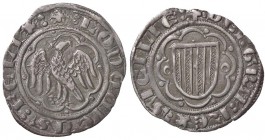 ZECCHE ITALIANE - MESSINA - Ludovico d'Aragona (1342-1355) - Pierreale - Aquila coronata ad ali aperte entro ornato /R Stemma aragonese entro ornato S...