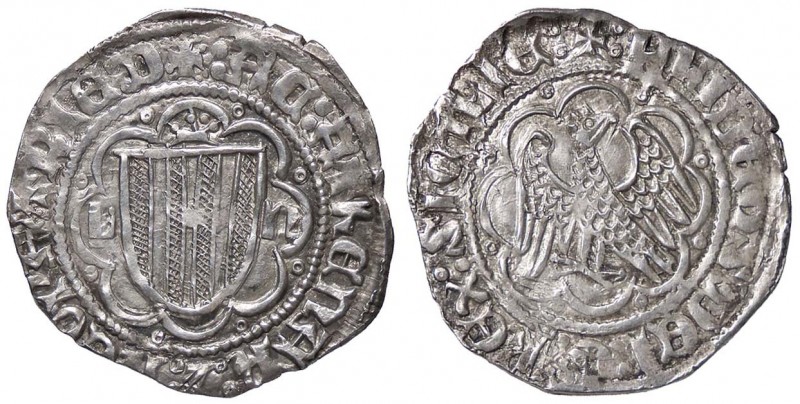 ZECCHE ITALIANE - MESSINA - Federico IV il Semplice (1355-1377) - Pierreale - Aq...