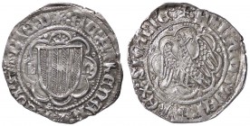 ZECCHE ITALIANE - MESSINA - Federico IV il Semplice (1355-1377) - Pierreale - Aquila coronata ad ali spiegate /R Stemma aragonese coronato MIR 194 (AG...