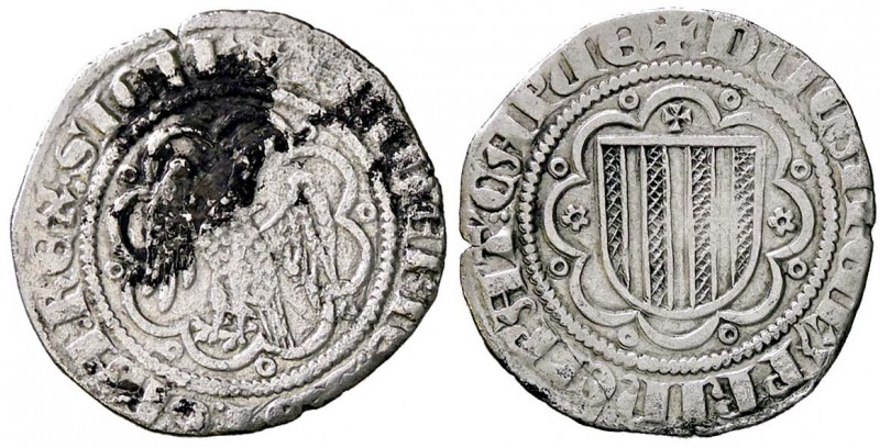 ZECCHE ITALIANE - MESSINA - Federico IV il Semplice (1355-1377) - Pierreale - Aq...