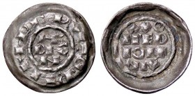 ZECCHE ITALIANE - MILANO - Enrico II (1004-1024) - Denaro scodellato CNI 1/12; MIR 44 (AG g. 0,96)
SPL