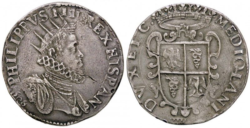 ZECCHE ITALIANE - MILANO - Filippo III (1598-1621) - Ducatone 1608 Crippa 9; MIR...