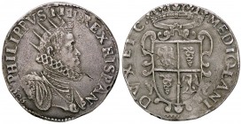 ZECCHE ITALIANE - MILANO - Filippo III (1598-1621) - Ducatone 1608 Crippa 9; MIR 340/8 R (AG g. 31,62) Ex InAsta 25, lotto 1386
BB+