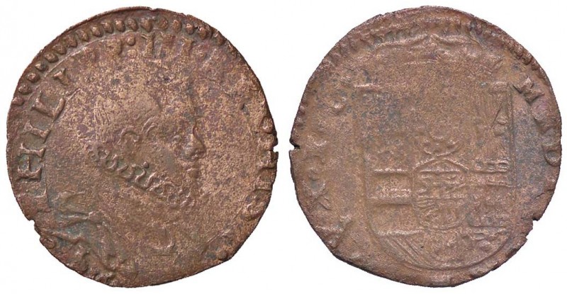 ZECCHE ITALIANE - MILANO - Filippo III (1598-1621) - 5 Soldi 1605 Crippa 18/B; M...