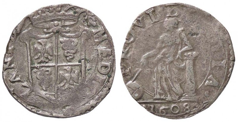 ZECCHE ITALIANE - MILANO - Filippo III (1598-1621) - Parpagliola 1608 Crippa 20/...
