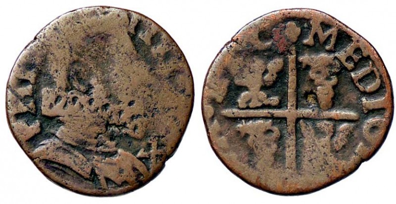ZECCHE ITALIANE - MILANO - Filippo III (1598-1621) - Quattrino Crippa 24G; MIR 3...