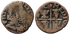 ZECCHE ITALIANE - MILANO - Filippo III (1598-1621) - Quattrino Crippa 24G; MIR 356/1 RR (CU g. 2,09)
MB