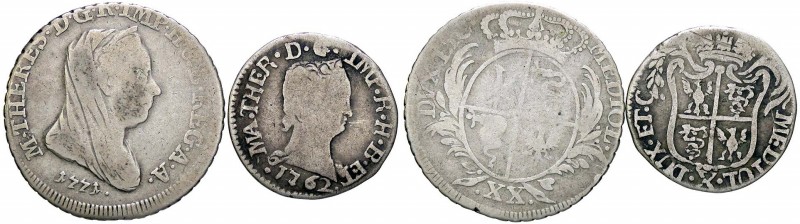 ZECCHE ITALIANE - MILANO - Maria Teresa d'Asburgo (1740-1780) - 20 Soldi 1771 Cr...