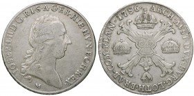 ZECCHE ITALIANE - MILANO - Giuseppe II d'Asburgo-Lorena (1780-1790) - Scudo 1786 CNI 39; Mont. 127 NC AG 'Delle corone'
qBB