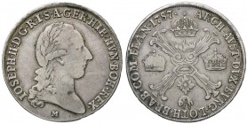 ZECCHE ITALIANE - MILANO - Giuseppe II d'Asburgo-Lorena (1780-1790) - Mezzo scudo 1787 CNI 48; Mont. 133 R AG
BB