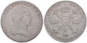 ZECCHE ITALIANE - MILANO - Francesco II d'Asburgo - Lorena (1792-1800) - Crocione 1796 CNI 18; Mont. 165 AG
BB+