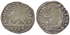 ZECCHE ITALIANE - VENEZIA - Carlo Ruzzini (1732-1735) - 5 Soldi 1734 Pao. 17 R AG
qBB
