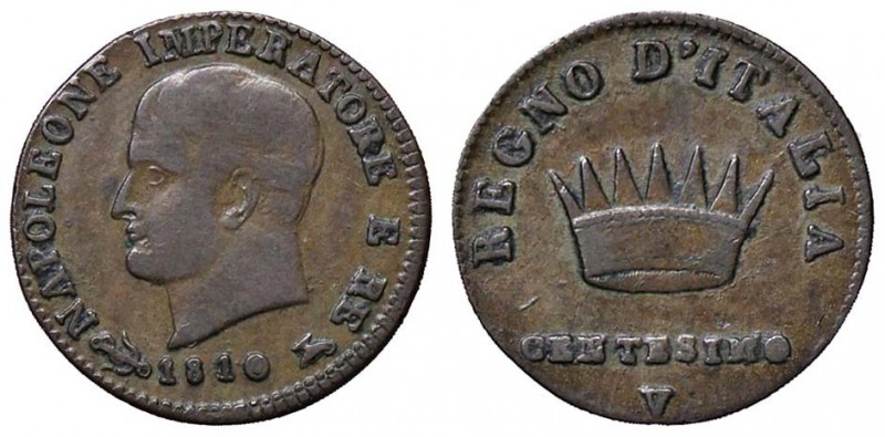ZECCHE ITALIANE - VENEZIA - Napoleone I, Re d'Italia (1805-1814) - Centesimo 181...