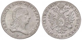 ZECCHE ITALIANE - VENEZIA - Francesco I d'Asburgo-Lorena (1815-1835) - 3 Kreuzer 1815 Pag. 83/a; Mont. 136/137 R AG
FDC