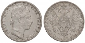 ZECCHE ITALIANE - VENEZIA - Francesco Giuseppe I d'Asburgo-Lorena (1848-1866) - Fiorino 1858 Pag. 225; Mont. 270 NC AG
BB-SPL