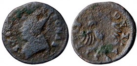 ZECCHE ITALIANE - VERONA - Massimiliano I d'Austria (1509-1516) - Bagattino 1516 - Busto di San Zeno a s. /R Aquila bicipite coronata CNI 5/9 R (CU g....