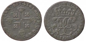 SAVOIA - Carlo Emanuele III (1730-1773) - Soldo 1745 Mont. 64 R MI
qBB