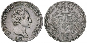 SAVOIA - Carlo Felice (1821-1831) - 5 Lire 1826 G Pag. 70; Mont. 62 AG
BB-SPL