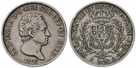 SAVOIA - Carlo Felice (1821-1831) - 5 Lire 1829 G Pag. 76; Mont. 68 AG
BB