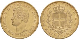 SAVOIA - Carlo Alberto (1831-1849) - 20 Lire 1849 G Pag. 208; Mont. 81 AU
qSPL/SPL