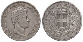 SAVOIA - Carlo Alberto (1831-1849) - 2 Lire 1844 T Pag. 282; Mont. 156 RR AG
qBB