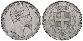 SAVOIA - Vittorio Emanuele II (1849-1861) - 5 Lire 1850 G Pag. 370; Mont. 41 R AG Restauri al bordo
BB