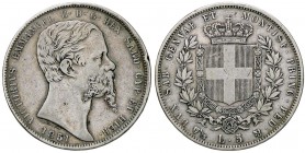 SAVOIA - Vittorio Emanuele II (1849-1861) - 5 Lire 1851 G Pag. 372; Mont. 43 R AG Colpetto
BB