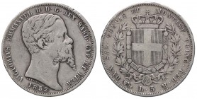 SAVOIA - Vittorio Emanuele II (1849-1861) - 5 Lire 1852 G Pag. 374; Mont. 45 R AG
MB-BB