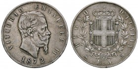 SAVOIA - Vittorio Emanuele II Re d'Italia (1861-1878) - 5 Lire 1872 M Pag. 494; Mont. 177 AG Colpetti
BB
