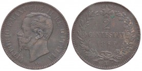SAVOIA - Vittorio Emanuele II Re d'Italia (1861-1878) - 2 Centesimi 1867 T Pag. 561; Mont. 257 R CU
BB