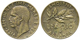 SAVOIA - Albania - 0,10 Lek 1941 XIX Pag. 1006; Mont. 508 R BR
BB-SPL