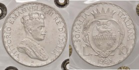 SAVOIA - Somalia - 10 Lire 1925 Pag. 989; Mont. 478 R AG Sigillata FDC
qFDC