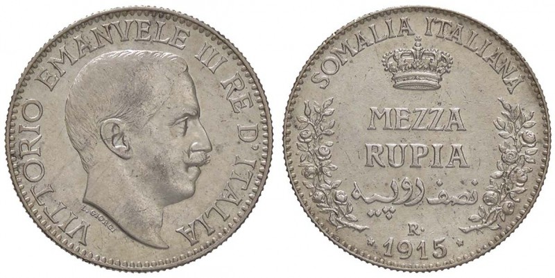 SAVOIA - Somalia - Mezza Rupia 1915 Pag. 969; Mont. 452 RR AG
qSPL/SPL