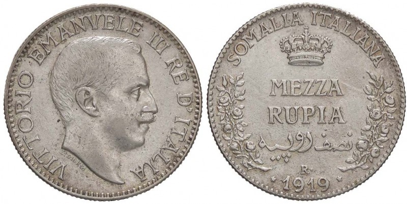 SAVOIA - Somalia - Mezza Rupia 1919 Pag. 970; Mont. 453 R AG
BB+