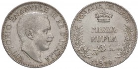 SAVOIA - Somalia - Mezza Rupia 1919 Pag. 970; Mont. 453 R AG
BB+