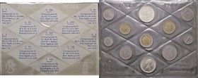 REPUBBLICA ITALIANA - Repubblica Italiana (monetazione in lire) (1946-2001) - Serie zecca 1989 Mont. 26 In confezione - 11 valori
FDC