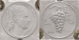 REPUBBLICA ITALIANA - Repubblica Italiana (monetazione in lire) (1946-2001) - 5 Lire 1946 Mont. 3 RR IT Sigillata C. Bobba
BB