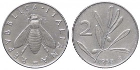 REPUBBLICA ITALIANA - Repubblica Italiana (monetazione in lire) (1946-2001) - 2 Lire 1958 Mont. 7 RR IT
BB+