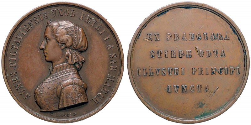 MEDAGLIE - SAVOIA - Pietro I (1060-1078) - Medaglia Alla moglie Agnese di Poitie...
