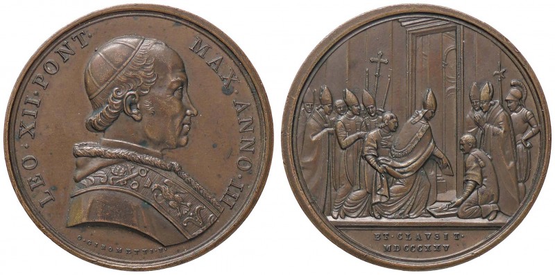 MEDAGLIE - PAPALI - Leone XII (1823-1829) - Medaglia A. III Mont. 13 RR AE
SPL-...